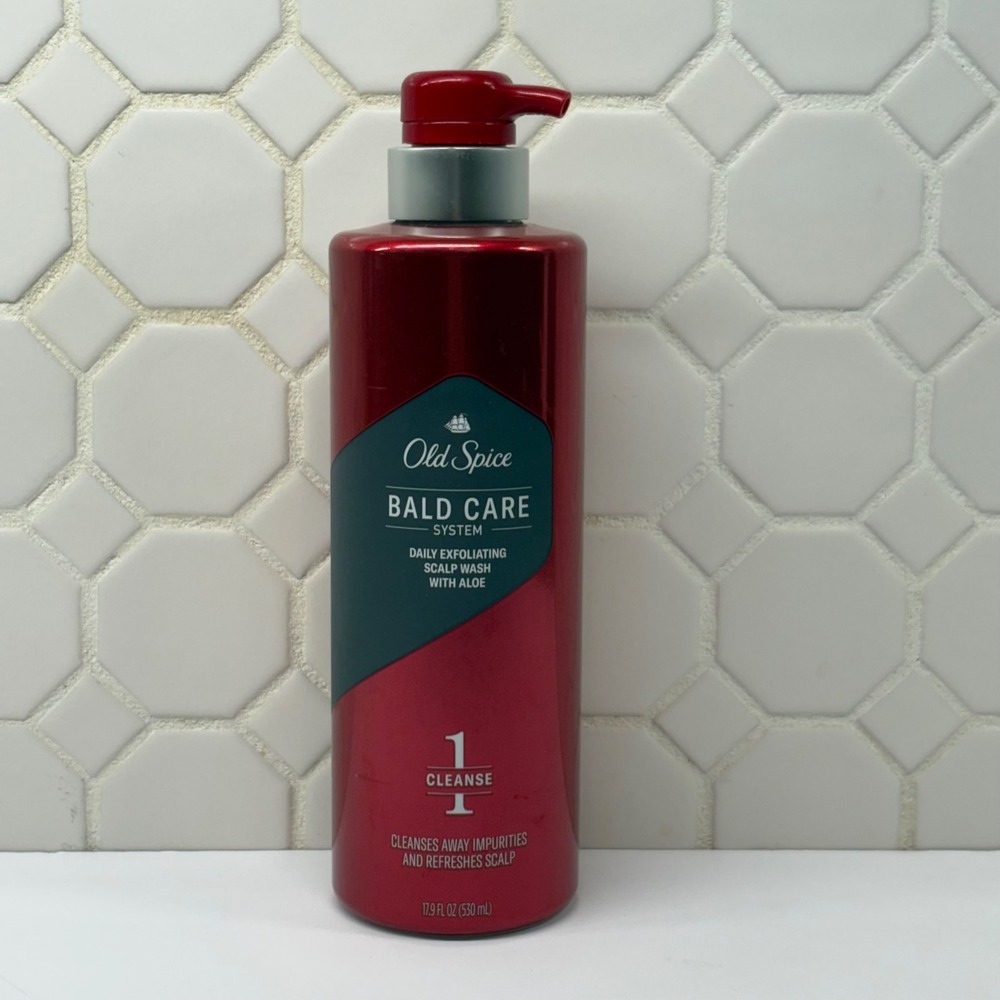 Old Spice Bald Care System Scalp Wash Mens 17.9oz Red 2 Exfoliating Aloe